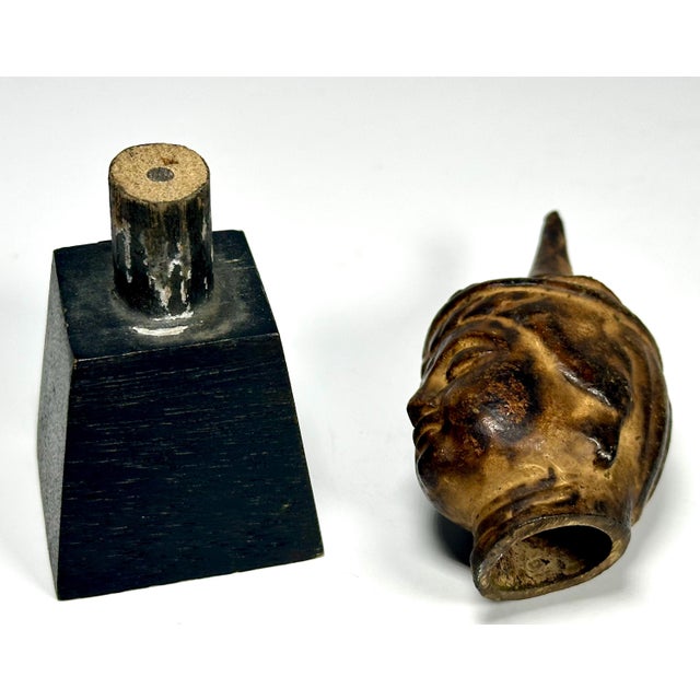 Antique Thai Bronze Buddha Head Fragment - 19th Century Sculpture For Sale - Image 10 of 10