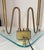 Vintage Mid Century Modern Fontana Arte Glass and Brass Triangular Lamp For Sale - Image 11 of 14