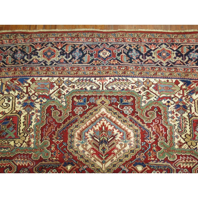 Antique Persian Heriz Rug For Sale - Image 17 of 18