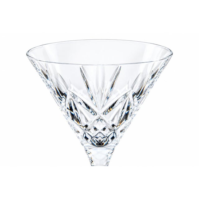 Late 20th Century Waterford Crystal Huntley Martini Glass Smooth Stem 6 7/8" Pair For Sale - Image 5 of 10