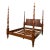 Traditional King Size Mahogany Plantation Poster Bed by Leighton Hall - Showroom Sample For Sale