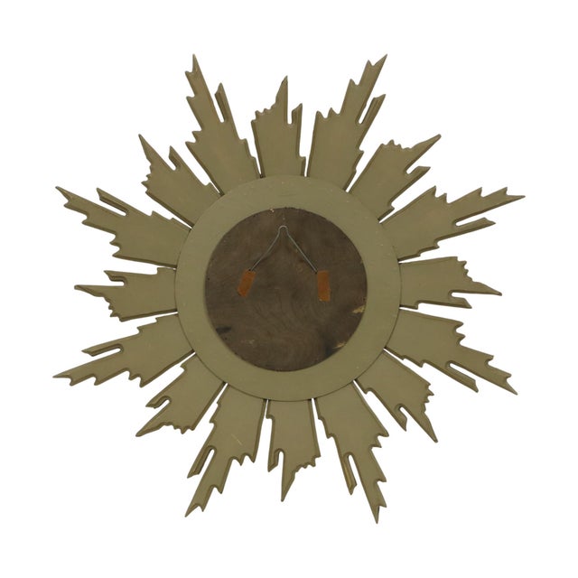 1960s Deknudt Sunburst Sun Mirror in Gilded Wood, 1960s For Sale - Image 5 of 18