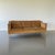 Gorgeous camel leather Mogensen style 70s 3 seater Danish sofa made by Stouby of Denmark. Detachable down-filled seat...