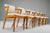Dining Chairs Model 42 in Teak and Wool attributed to Kai Kristiansen for Schou Andersen, 1960s, Set of 6 For Sale - Image 6 of 18