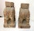 Brown Pair of Antique 1700's Hand Carved Wood India Temple Salvage Elephant Sculptures For Sale - Image 8 of 18