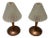 Italian Murano Glass Table Lamps, Set of 2 For Sale
