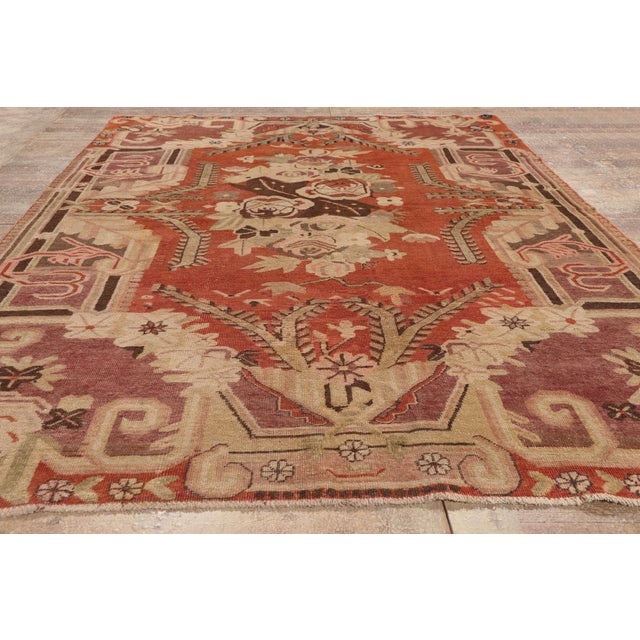 Antique Turkestan Khotan Rug, 05'08 X 08'11 For Sale - Image 9 of 10