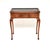 Antique Leather Top Console Table in Burr Walnut, 1890 For Sale - Image 3 of 12