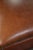 Animal Skin Cognac Cowhide Leather Ottoman with Decorative Nails For Sale - Image 7 of 10