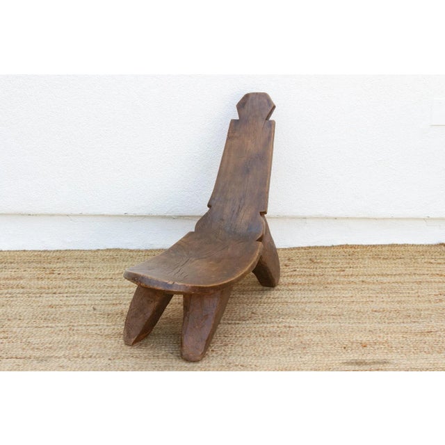 African Antique Dagalo Lobi Primitive Chair For Sale - Image 3 of 10