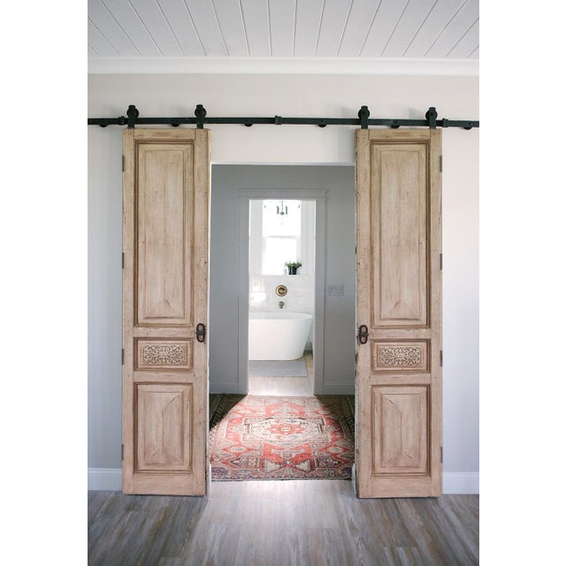 White French Country Raised-Panel Door – Hand-Carved Detail For Sale - Image 8 of 8