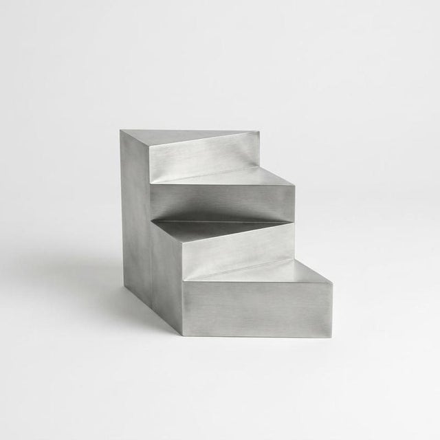 S1 Functional Sculpture in Brushed Aluminium by Giotto Pagani For Sale - Image 6 of 6