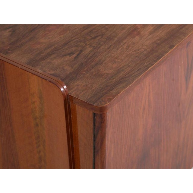 Mid-Century Asymmetric Walnut Sideboard by Amaru For Sale - Image 4 of 15