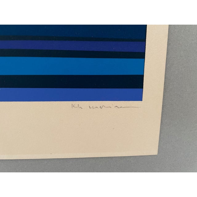 Philippe Morrison, Composition, Lithograph on Paper, 1970s, in Flawless conditions. Designed 1970 to 1979