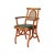 Rattan Armchair With Caned Backrest For Sale - Image 4 of 5