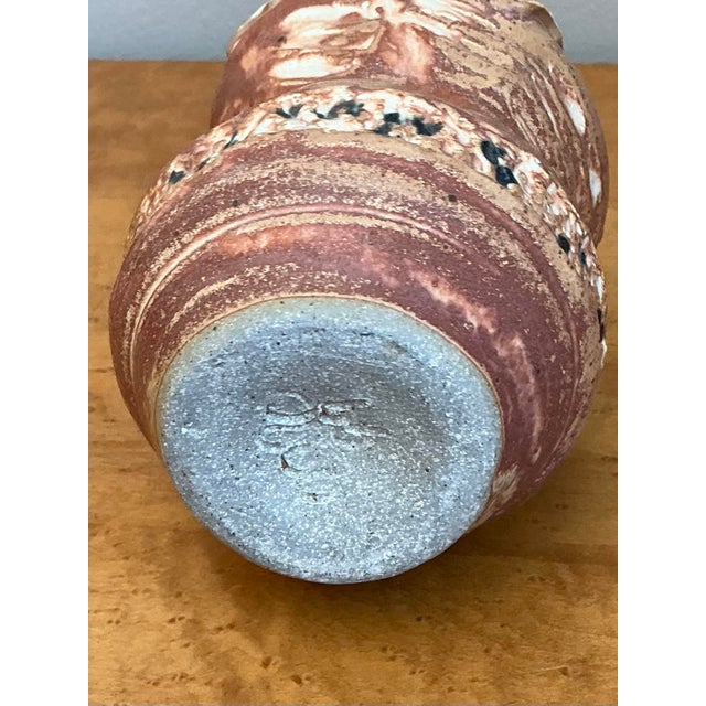 Vintage Abstract Studio Pottery Vase For Sale - Image 12 of 12