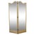 Two-Panel Screen in Cream Lacquered Wood and Beveled Mirrors, 1950s For Sale - Image 4 of 4