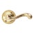 Vintage Braided Polished Brass Dummy Lever Knob For Sale