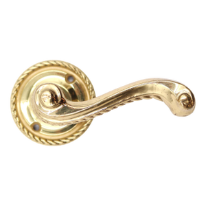 Vintage Braided Polished Brass Dummy Lever Knob
