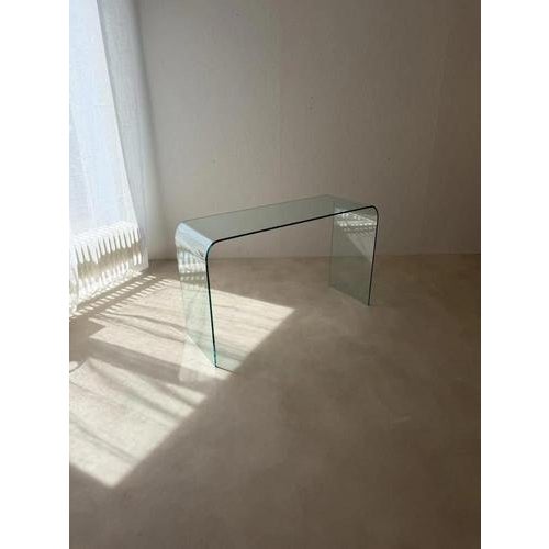 Contemporary Italian Glass Side Table, 1980s For Sale - Image 3 of 11
