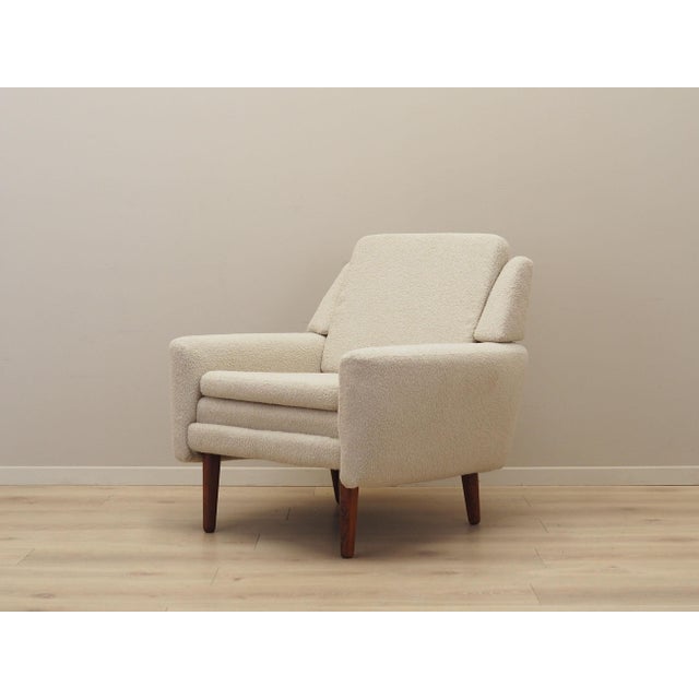 Danish Cream Armchair, 1970s For Sale - Image 6 of 16