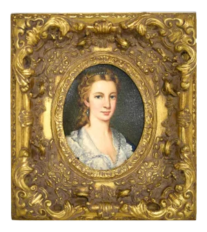 Portrait of Esther Framed Original Oil on Canvas 16in. X 18in.