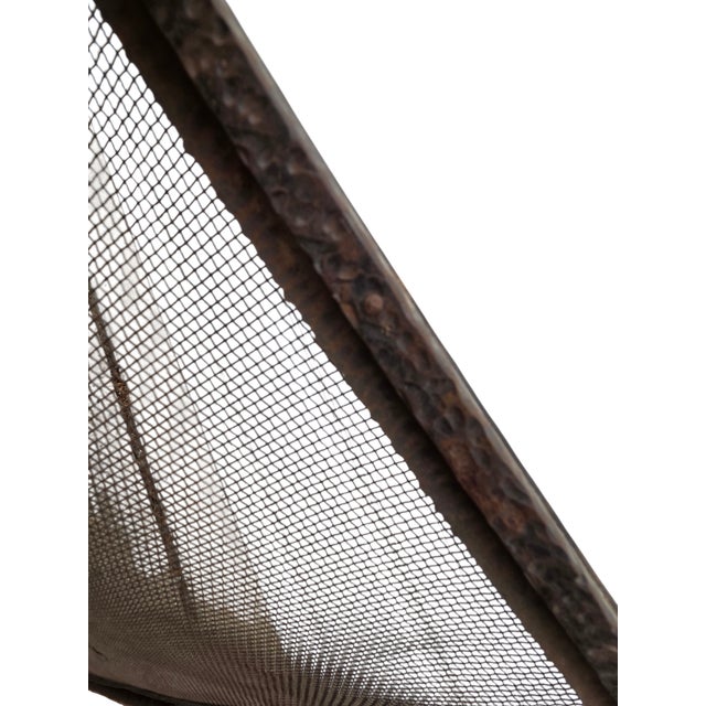 Antique Rustic Wrought Iron Fireplace Screen Silhouette Covered Wagon Ox Western For Sale - Image 17 of 18