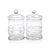 2020s Juliet 2-Piece Assorted Set Lidded Glass Jars For Sale - Image 5 of 5