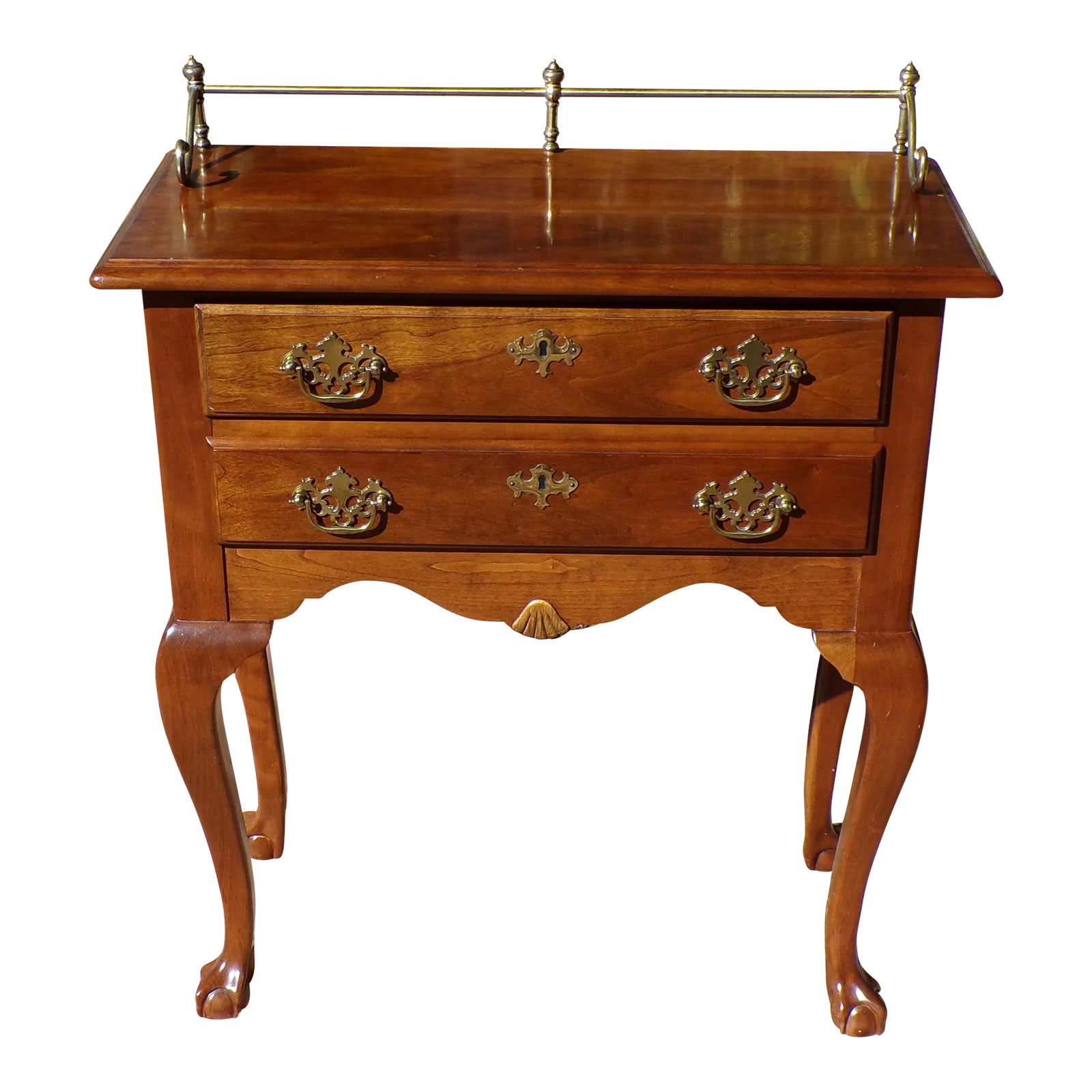 Vintage Cherry Valley Chippendale Style Dressing Table Lingerie Chest ...