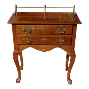Vintage Cherry Valley Chippendale Style Dressing Table Lingerie Chest Console