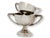 Pair of charming English silverplate children’s equestrian trophies dating to the late 1960s, engraved for pony club...