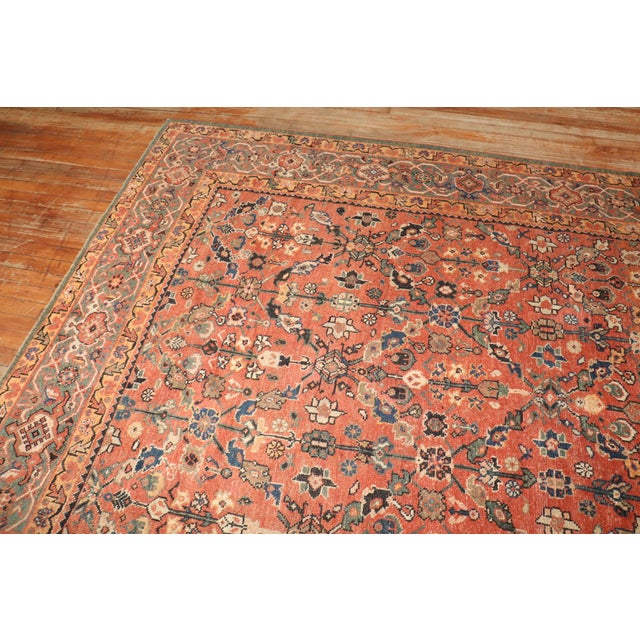 Textile Antique Zabihi Collection Persian Mahal Rug For Sale - Image 7 of 11