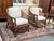 Design Plus Gallery presents a Pair of Vintage Barrel Rattan & Cane Lounge Armchairs by McGuire Furniture. These vintage...