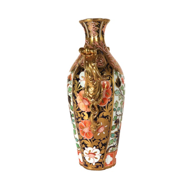 Chinoiserie Spode Porcelain Japan Pattern Imari Vase, Pattern 1227, Regency For Sale - Image 3 of 11