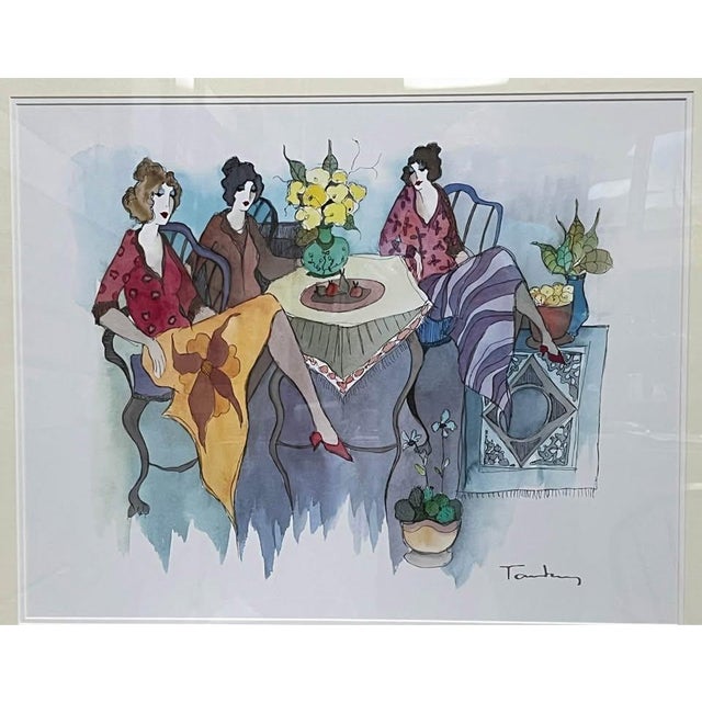 Modern "Blissful Moments" Seriolithogragh by Itzchak Tarkay For Sale - Image 3 of 11