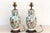 Ceramic Antique Peony Chinese Porcelain Lamp - Pair For Sale - Image 7 of 10