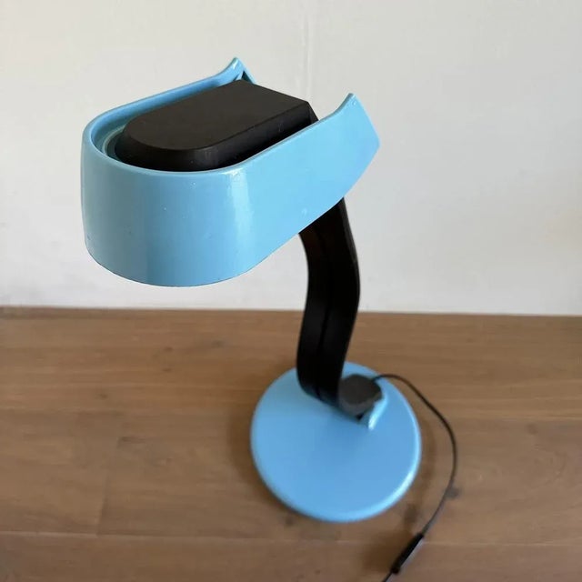 Italian Ajustable Snoky Table Lamp by Bruno Gecchelin for Guzzini, 1970s For Sale - Image 10 of 13