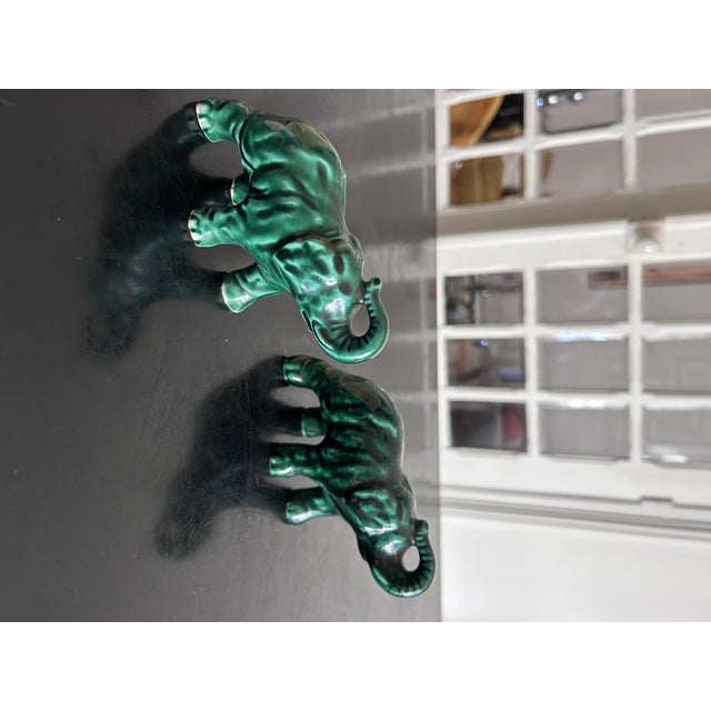 Ceramic Elephants from Saint Clément, 1950, Set of 2 For Sale - Image 4 of 10
