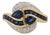 Vintage Blue Sapphire Diamond 18k Gold Ring Size 6.75 For Sale