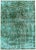 Vintage Distressed Handmade Green Emerald Wool Rug 6'9" X 9'8" For Sale - Image 10 of 10
