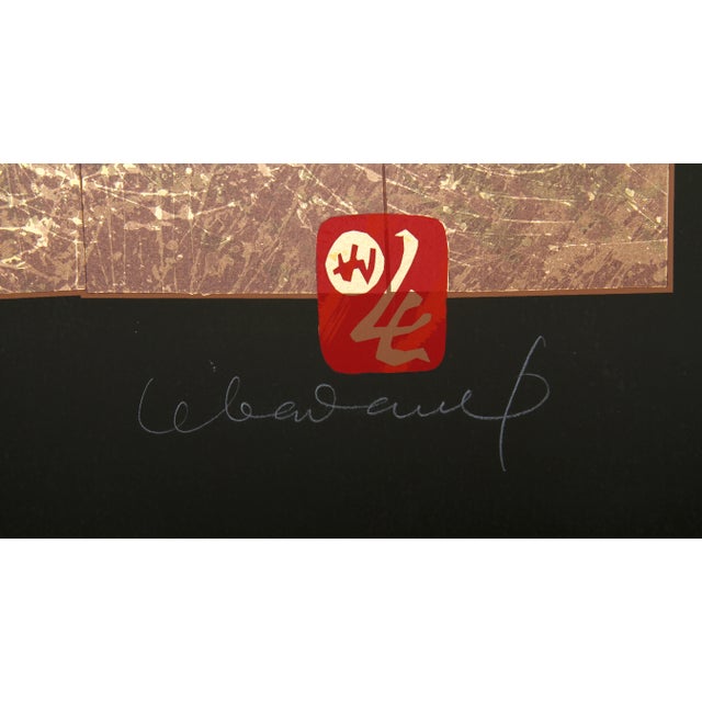 Artist: Lebadang, Vietnamese (1922 - 2015) Title: Untitled - Two Horses and Flowers Medium: Silkscreen, signed in pencil...