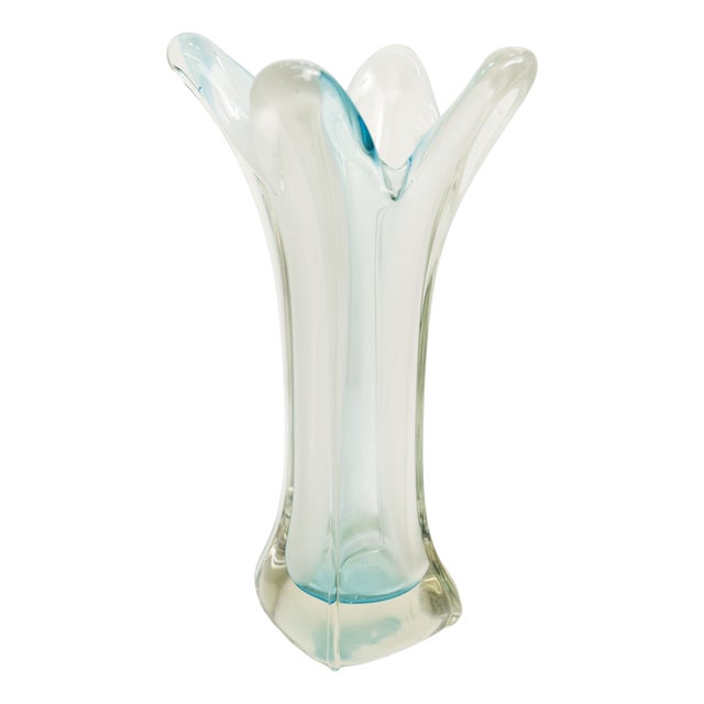 Large Murano Glass Vase, 1960 For Sale