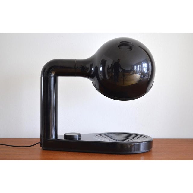 Black Table Lamp by Adam Thiani & Alberto Dal Lago for Francesconi, 1970s For Sale - Image 8 of 12