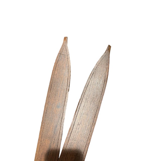 Early 20th Century Antique Wood Skis For Sale - Image 5 of 6