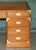 Vintage Teak & Brass Military Campaign Pedestal Desk from Harrods Kennedy For Sale - Image 4 of 16