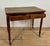 1930s Antique English Style Wooden Writing Table with Leather Top and Drawers, 1930s For Sale - Image 5 of 14