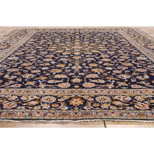 Vintage Persian Kashan Rug, 10'01 X 13'00 For Sale - Image 9 of 10