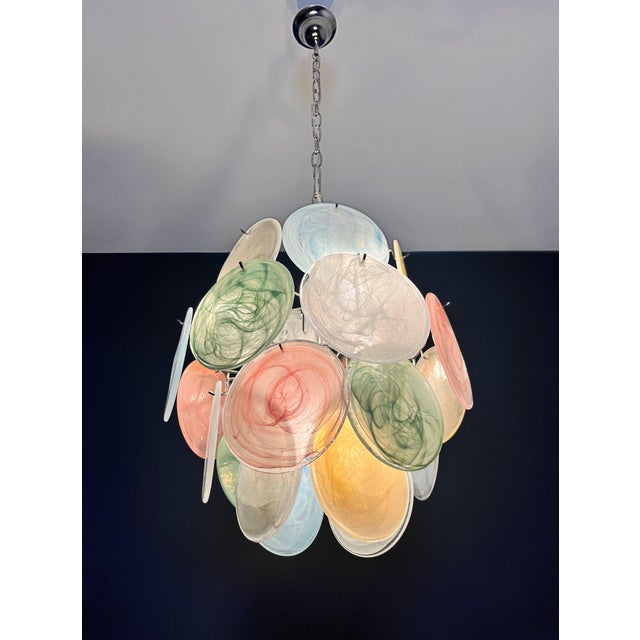 Vintage Italian Murano Glass Chandelier, 1990s For Sale - Image 14 of 17