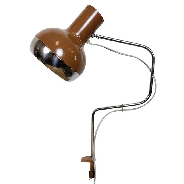Industrial Brown Office Desk Lamp, 1970s For Sale - Image 14 of 14
