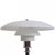 Poul henningsen ph 3/2 table lamp with shades of white opal glass and a chrome frame. The lamp is from the 2010s and...